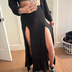 Long black high waisted for love and lemons skirt XS